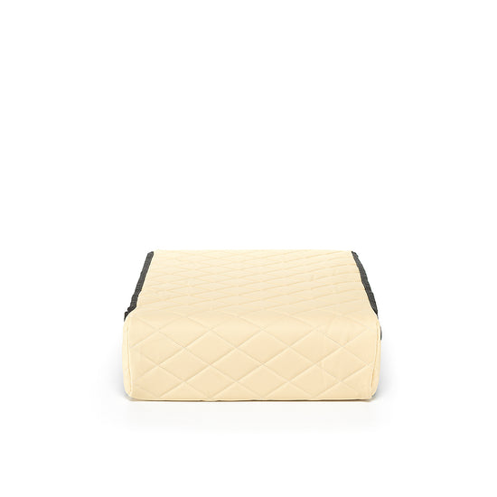 BoostedSafe Beige quilted leather cover top view product shot