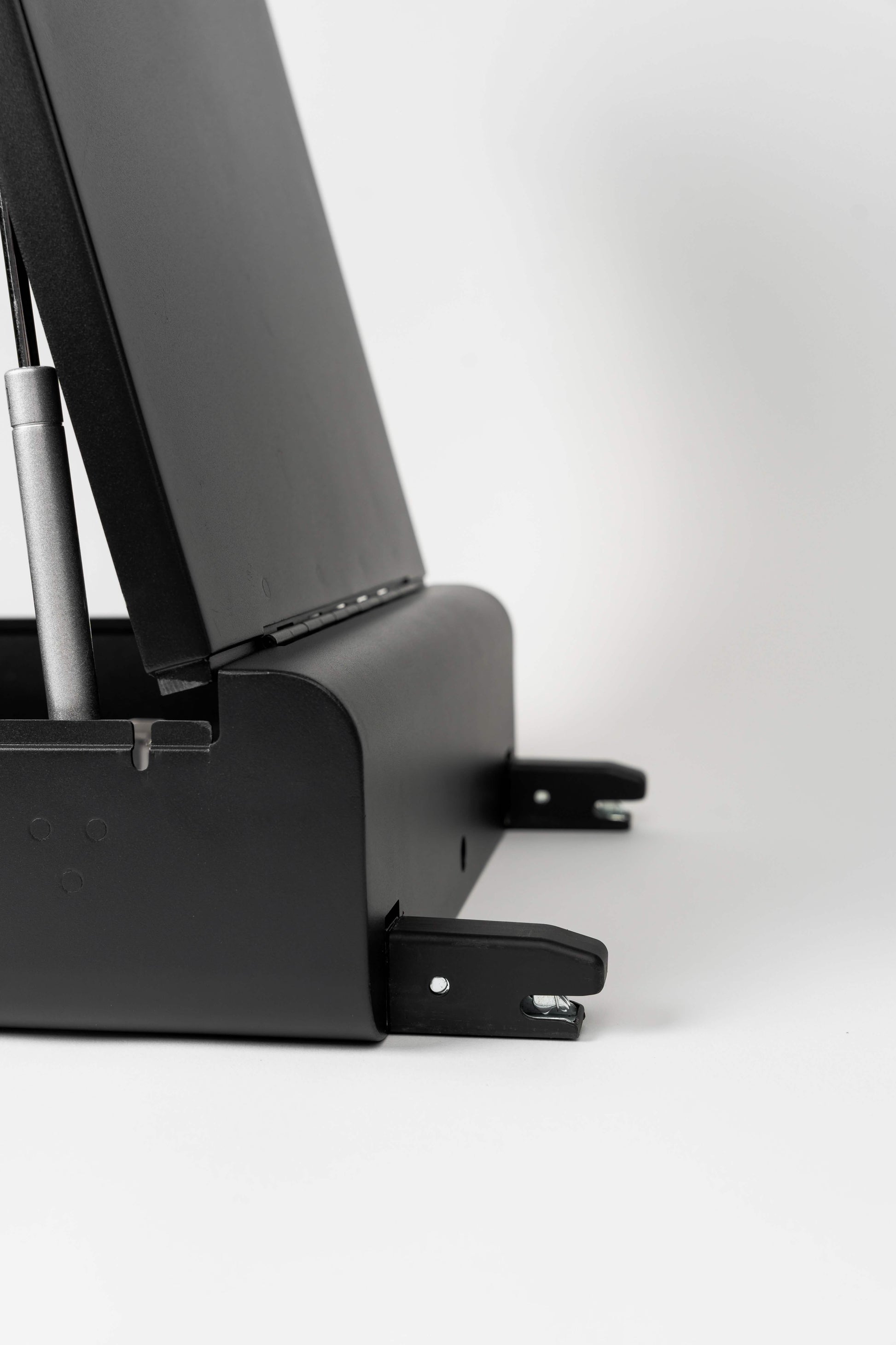 BoostedSafe base showing installation mounting brackets detail