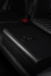 BoostedSafe Basic gun safe installed  truck rear seat