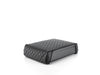 BoostedSafe Basic with quilted cover closed in rear truck seat
