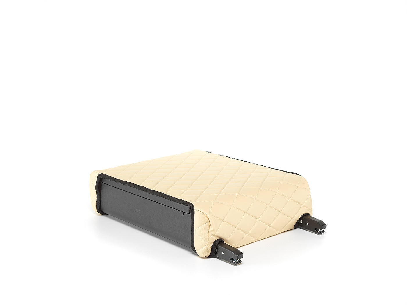 BoostedSafe Elite Beige cover rear angle showing mounting brackets