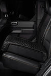 BoostedSafe Elite with quilted leather cover installed rear seat