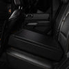 BoostedSafe Elite installed on a rear vehicle seat without the quilted booster seat disguise cover.