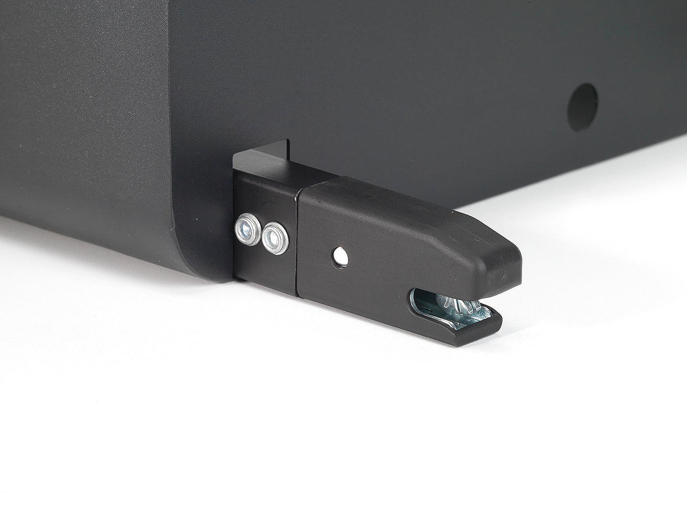 BoostedSafe ISOFIX connector closeup mounting hardware