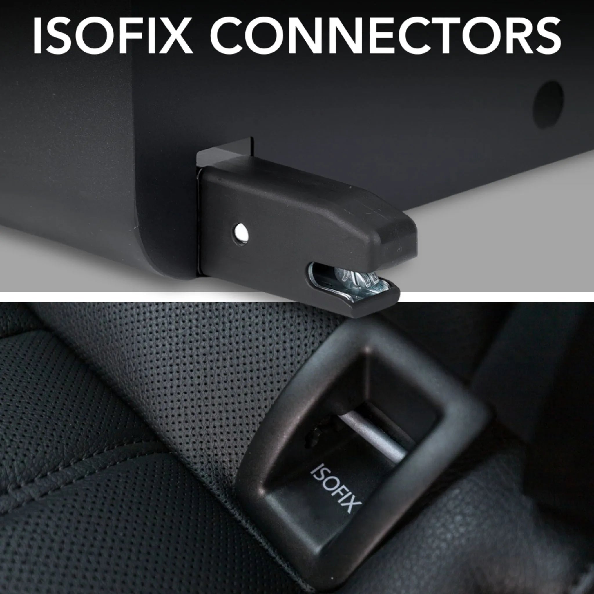 BoostedSafe ISOFIX connectors for rear seat anchor installation