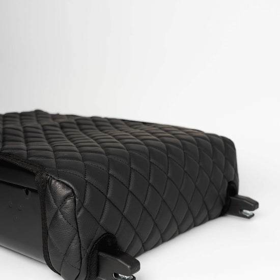 BoostedSafe with leather cover bottom view showing mounting brackets
