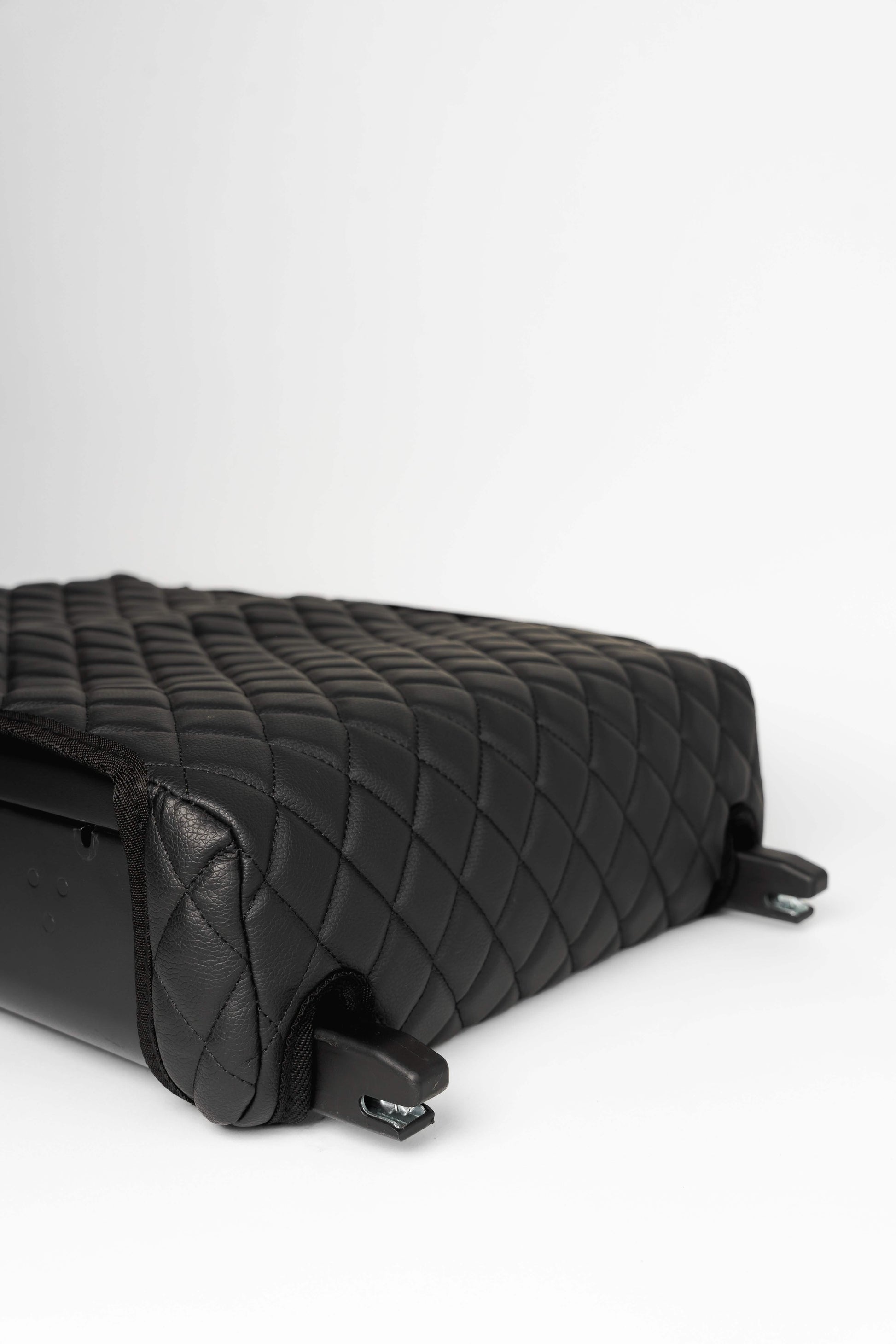 BoostedSafe with leather cover bottom view showing mounting brackets