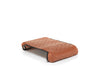Brown reversible BoostedSafe cover showing quilted exterior and floral print underside.