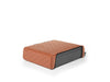 BoostedSafe Elite with brown quilted special order cover shown closed from a side angle.