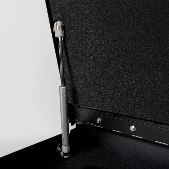 BoostedSafe Elite gas strut hinge support for smooth and secure safe lid opening.