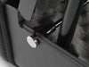 Close-up of BoostedSafe Elite gas strut mount and interior foam padding.