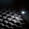 Interior LED light illuminating the foam-lined storage compartment inside the refurbished Boosted Safe Elite vehicle safe.