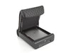 BoostedSafe Elite open with laptop stored inside, showing padded lid and front keypad.