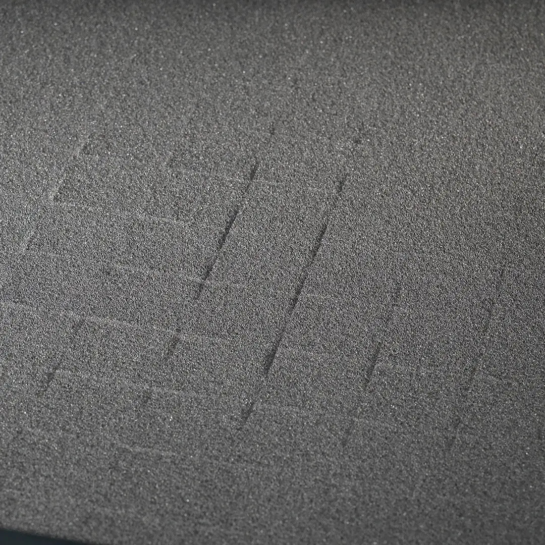 Close-up of the BoostedSafe Elite modular foam insert designed for customizable secure storage layouts.