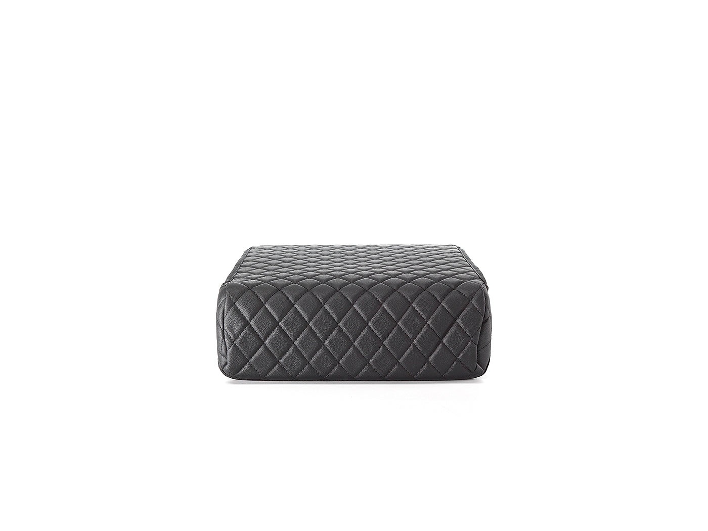 Front studio view of BoostedSafe Elite closed under the quilted booster seat cover.