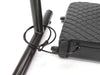 BoostedSafe Elite secured with cable lock around a metal post and side anchor point.