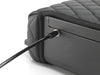 Close-up of security cable locked into the side of a closed BoostedSafe Elite.