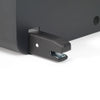 Close-up of the BoostedSafe Elite ISOFIX mounting connector for secure attachment to vehicle seat anchors.