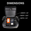 BoostedSafe Mini Basic hidden safe with interior dimensions of 10 inches long, 10.5 inches wide, and 2.5 inches deep
