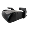 Side view of the BoostedSafe Mini Elite backless booster seat with cushioned top and supportive armrests