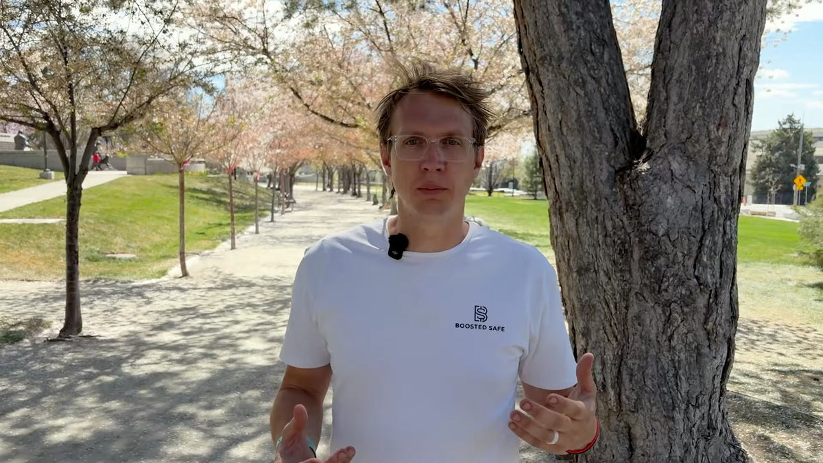 Skyler Baird, inventor of BoostedSafe, telling the founder story