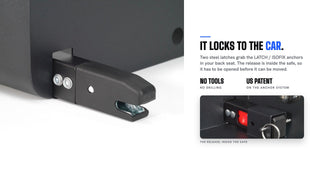 It locks to the car