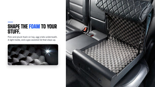 Shape the foam to your stuff