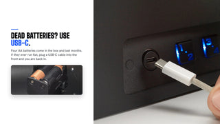 Dead batteries? Use USB-C
