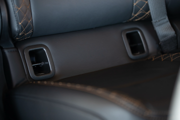 Rear vehicle seat showing ISOFIX anchor points used to secure the BoostedSafe.
